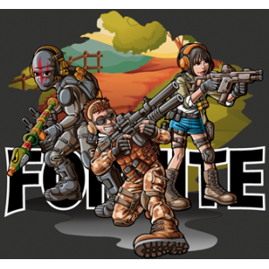 Camiseta Fortnite warriors