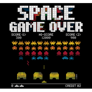 Camiseta Space Game over