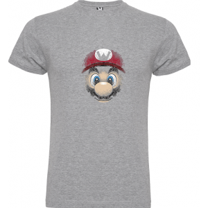 Camiseta Mario Bros face -...