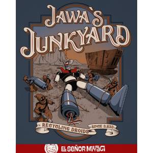 Camiseta Jawa junkyard -...